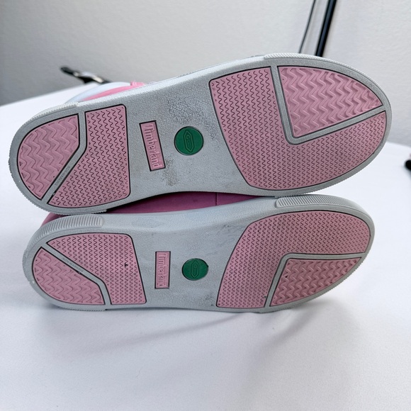 Timberland Pink Nubuck Lace-Up Boots - Picture 12 of 13